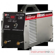 Аппарат электродной сварки, инвертор QE ( Ergus ) i-FORCE 210 VRD (200A, ПВ 100%, Дисплей, TIG-Lift, до 5 мм, работа от 170В) ПРОФИ Аппарат электродной сварки, инвертор QE ( Ergus ) i-FORCE 210 VRD (200A, ПВ 100%, Дисплей, TIG-Lift, до 5 мм, работа от 170В) ПРОФИ